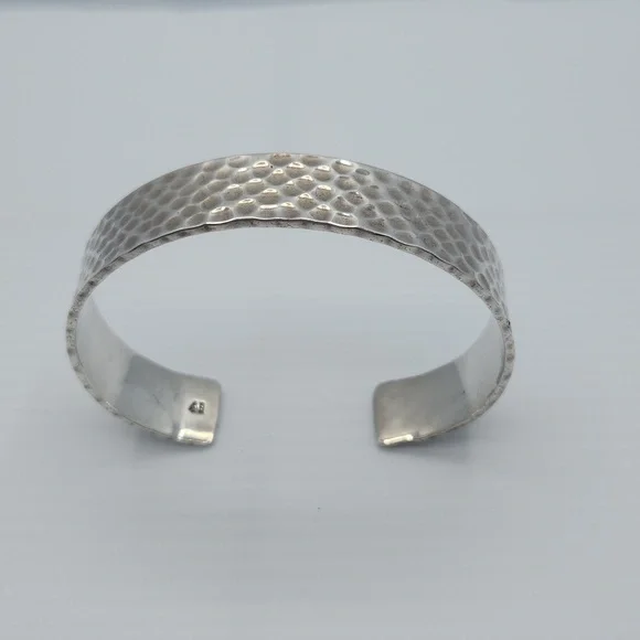 Silpada Sterling Silver Hammered Cuff Bracelet - Picture 2 of 4